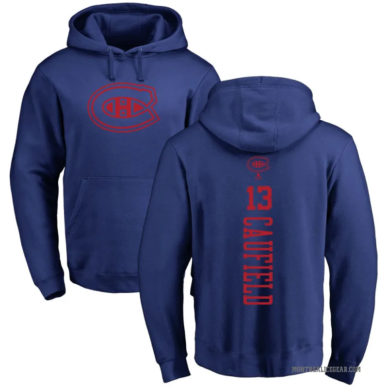 Cole Caufield Youth Royal Montreal Canadiens Branded One Color Backer Pullover Hoodie