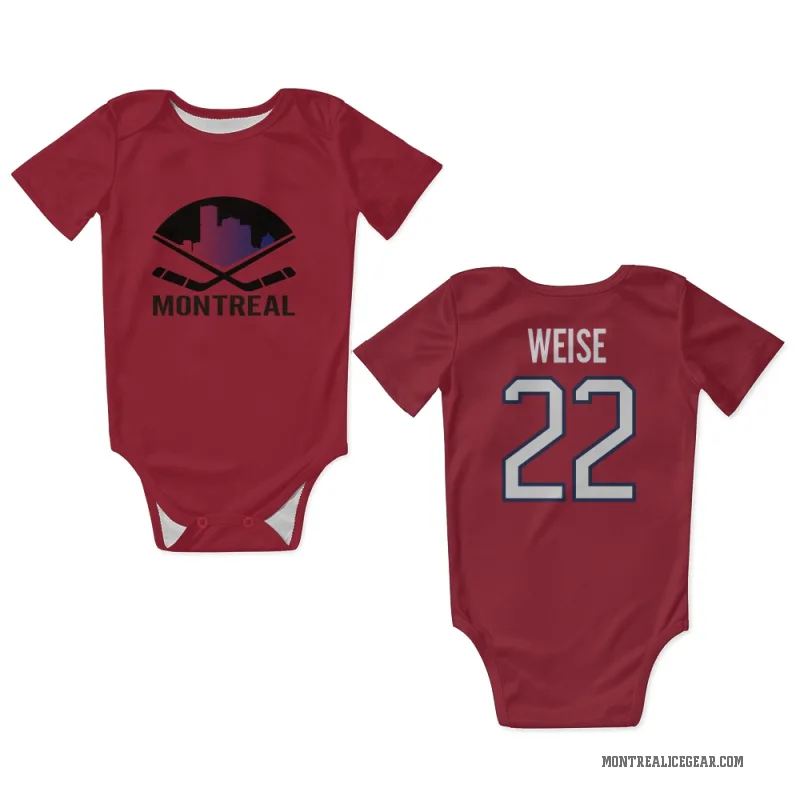 Dale Weise Red Montreal Canadiens Newborn & Infant Bodysuit