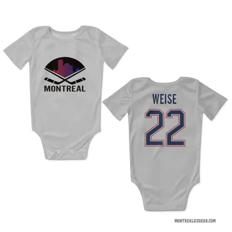 Dale Weise White Montreal Canadiens Newborn & Infant Bodysuit