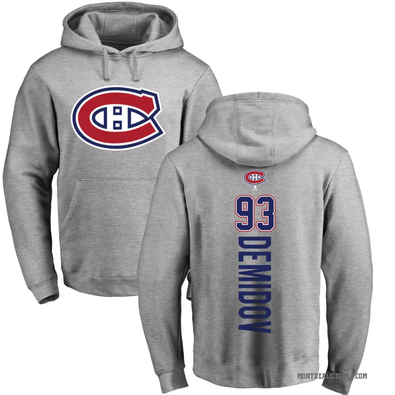 Ivan Demidov Youth Montreal Canadiens Branded Ash Backer Pullover Hoodie