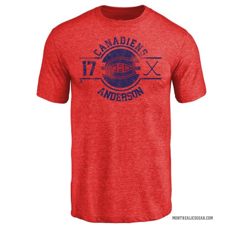 Josh Anderson Men's Red Montreal Canadiens Insignia T-Shirt -