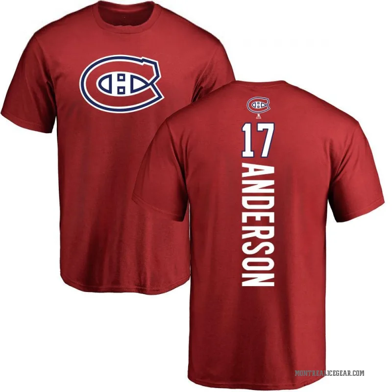 Josh Anderson Youth Red Montreal Canadiens Backer T-Shirt -