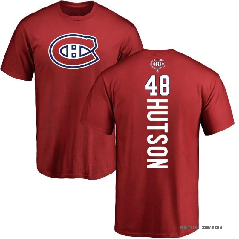 Lane Hutson Youth Red Montreal Canadiens Backer T-Shirt -