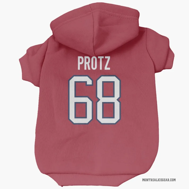 Owen Protz  Red Montreal Canadiens  Cat & Dog Pet Hoodie