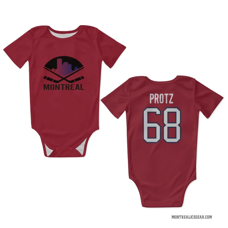 Owen Protz  Red Montreal Canadiens  Newborn & Infant Bodysuit