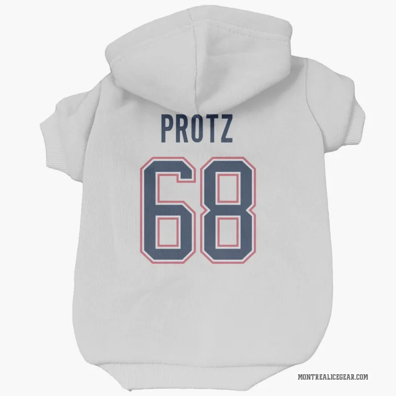 Owen Protz  White Montreal Canadiens  Cat & Dog Pet Hoodie