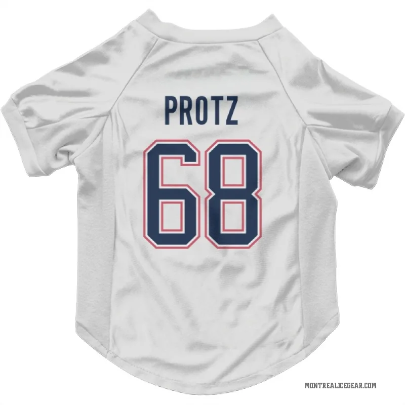 Owen Protz  White Montreal Canadiens  Cat & Dog Pet Jersey