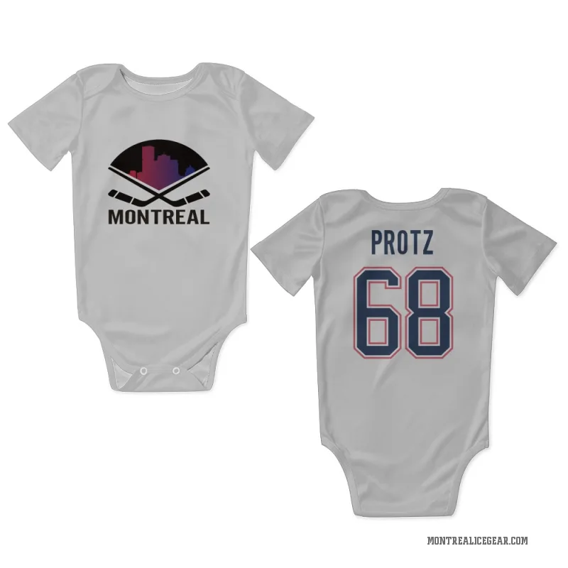 Owen Protz  White Montreal Canadiens  Newborn & Infant Bodysuit